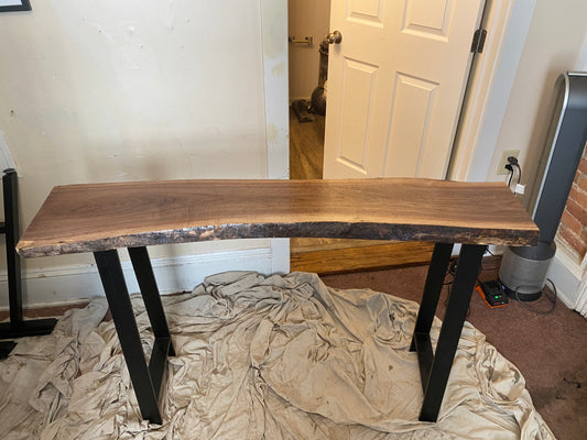 High Top Walnut Table